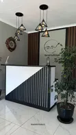 White Stripes Reception Desk - 2