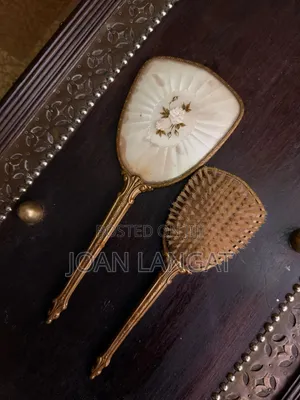 Vintage English Hair Brush and Mirror Set