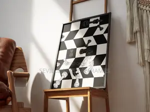 3D Chess Canvas Art