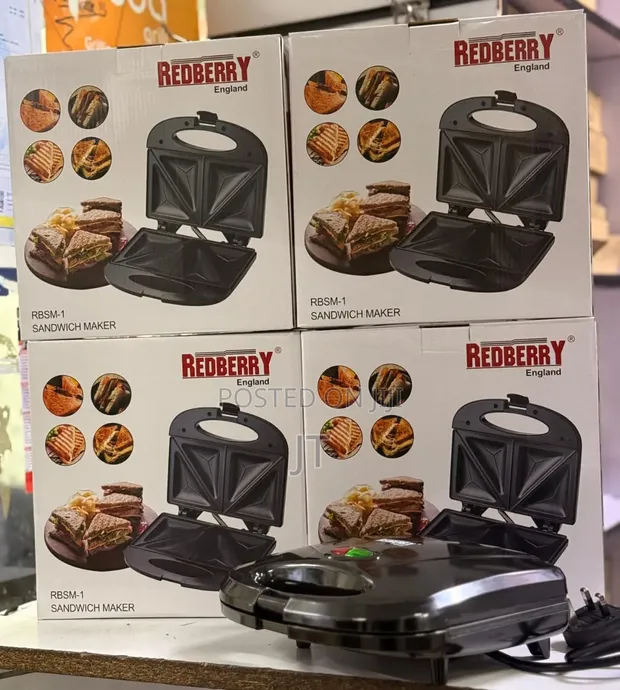 Redberry 2-Slice Sandwich Maker (Model RBSM-1) - 1