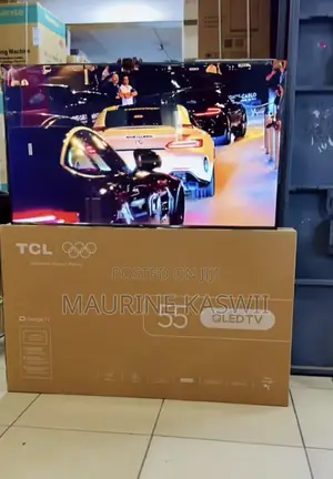 TCL 55 Inch QLED Smart TV yenye Dolby Atmos & Google TV - 55T6D