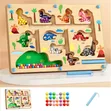 Colorful Magnetic Maze Board Montessori Toy - 3