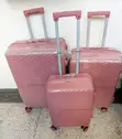 Stylish Boniao Unbreakable PP Suitcase Set - Pink 3-Piece - 2