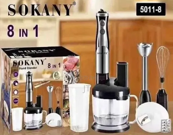 Sokany 8-in-1 Multifunctional Hand Blender (Model 5011-8) - 1