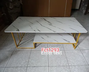 Modern Executive Marble Coffee Table - White
