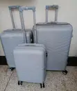Seti ya Vifuko vya Kusafiria vya PP Visivyovunjika - Silver Grey 3-Piece - 1