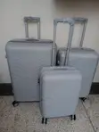 Seti ya Vifuko vya Kusafiria vya PP Visivyovunjika - Silver Grey 3-Piece - 2