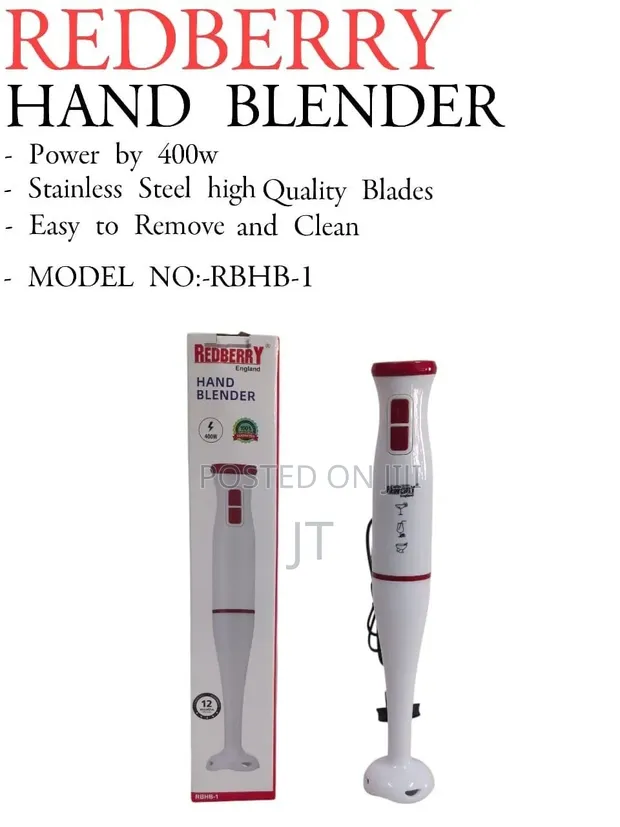 Redberry 400W Hand Blender (Model RBHB-1) - 1
