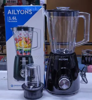 Ailyons 1.6L 2-in-1 Blender na Grinder ya Umeme