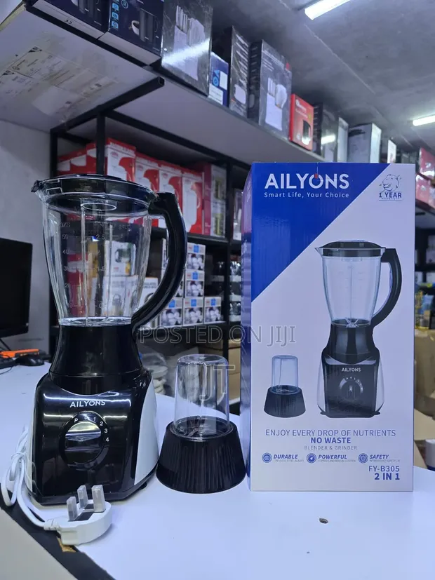 Ailyons FY-B305 2-in-1 Blender With Grinder - 1