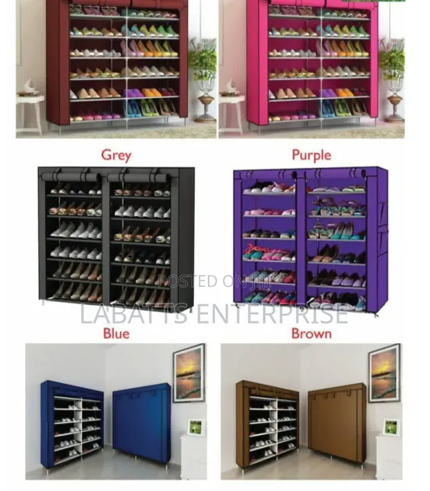 Double Column 36-Pair Shoe Organizer - 1