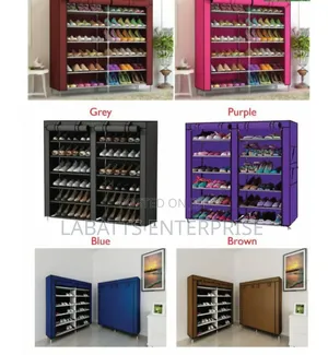 Double Column 36-Pair Shoe Organizer