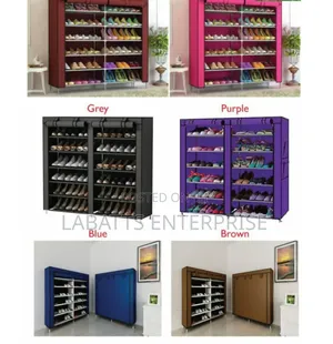 36-Pair Shoe Storage Rack - Double Column