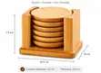 Set ya Coaster za Mfumo wa Mfumo wa Mfumo na Kishikilia - 4