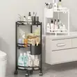Multi-Layer Triangular Corner Storage Rack - Black - 1