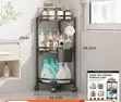 Multi-Layer Triangular Corner Storage Rack - Black - 3