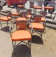 Orange Restaurant Chairs - 1