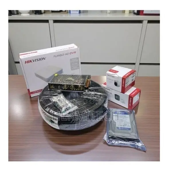 Hikvision 4 Channel Smart Hybrid CCTV Security System Kit - 1