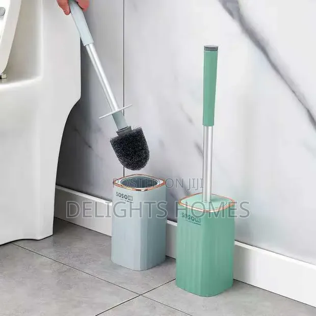 Wall Mounted Toilet Cleaning Brush Set - 1