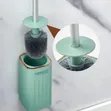 Wall Mounted Toilet Cleaning Brush Set - 3