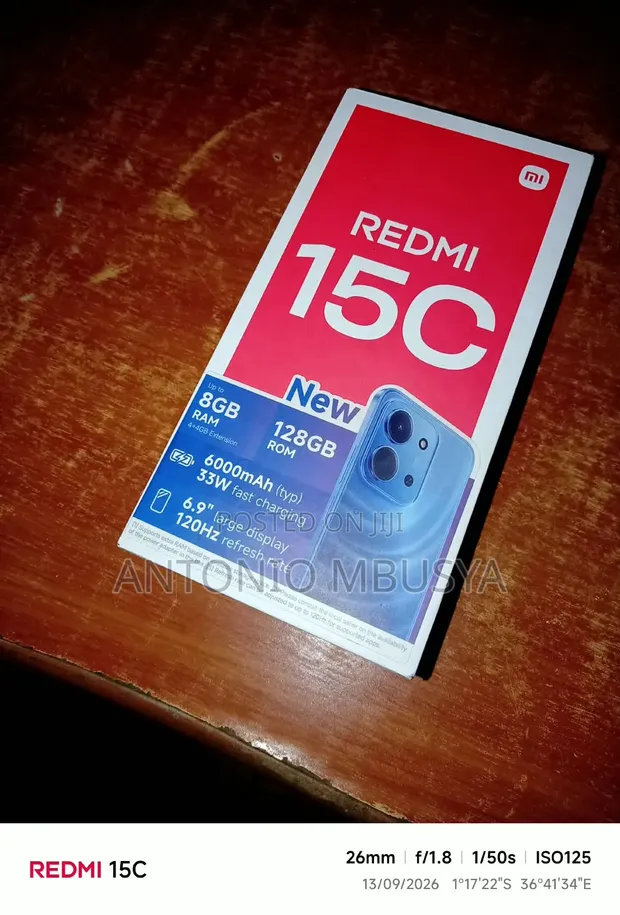 Xiaomi Redmi 15C 128GB Nyeusi - 1