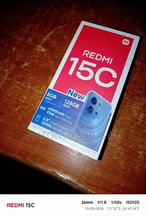 Xiaomi Redmi 15C 128GB Nyeusi