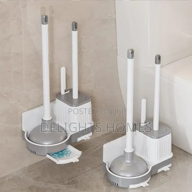 3-in-1 Toilet Brush & Plunger Set - 1