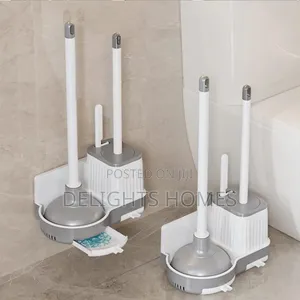 3-in-1 Toilet Brush & Plunger Set