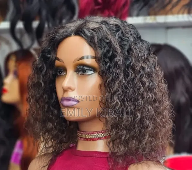 Water Curl Semi Human Hair Wig - 1