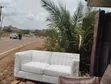 White Spring Couch Sofa - 1