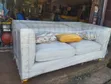 White Spring Couch Sofa - 5