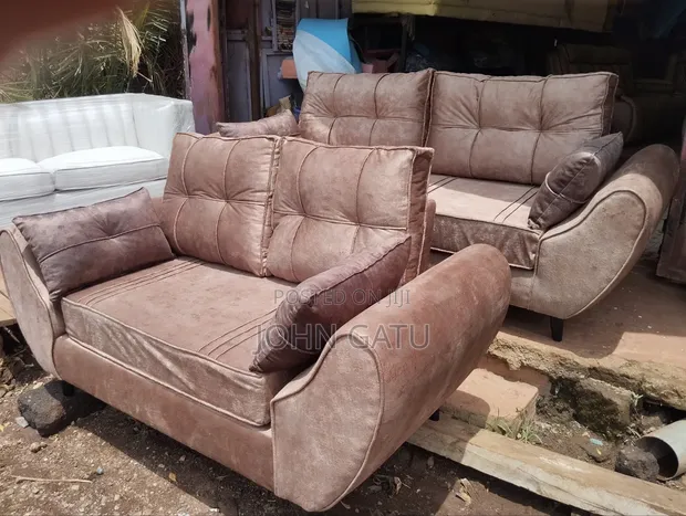 Sofa za Butterfly 3 na 2 Seater Kahawia - 1