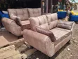 Sofa za Butterfly 3 na 2 Seater Kahawia - 4