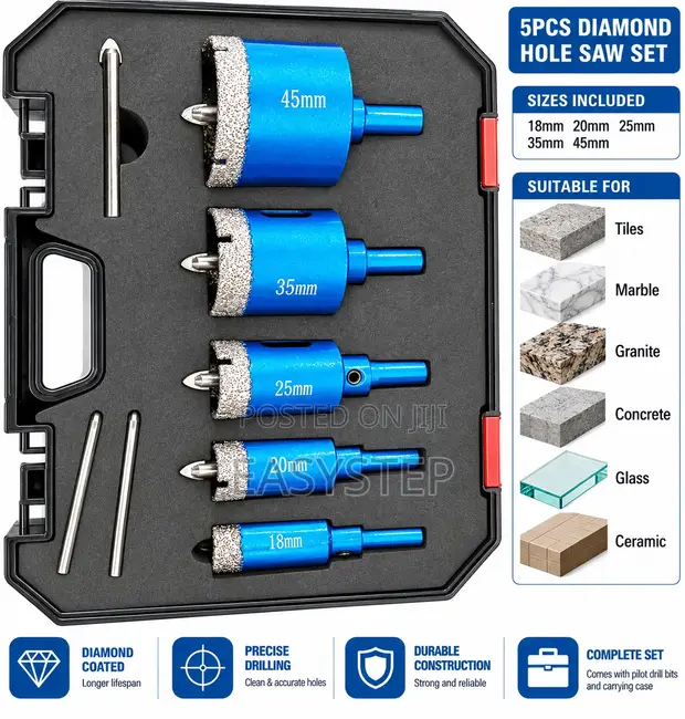 Diamond Hole Saw Set (5 Pcs) - 1