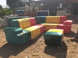 Jamaican Rasta Corner Seat - 6 Seater