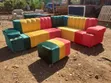 Jamaican Rasta Corner Seat - 6 Seater - 2