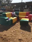 Jamaican Rasta Corner Seat - 6 Seater - 3