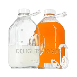 2L Multi-Purpose Glass Bottle with Airtight Lid