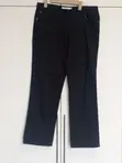 Black Straight Leg Denim Trousers - Size 12/14 - 2