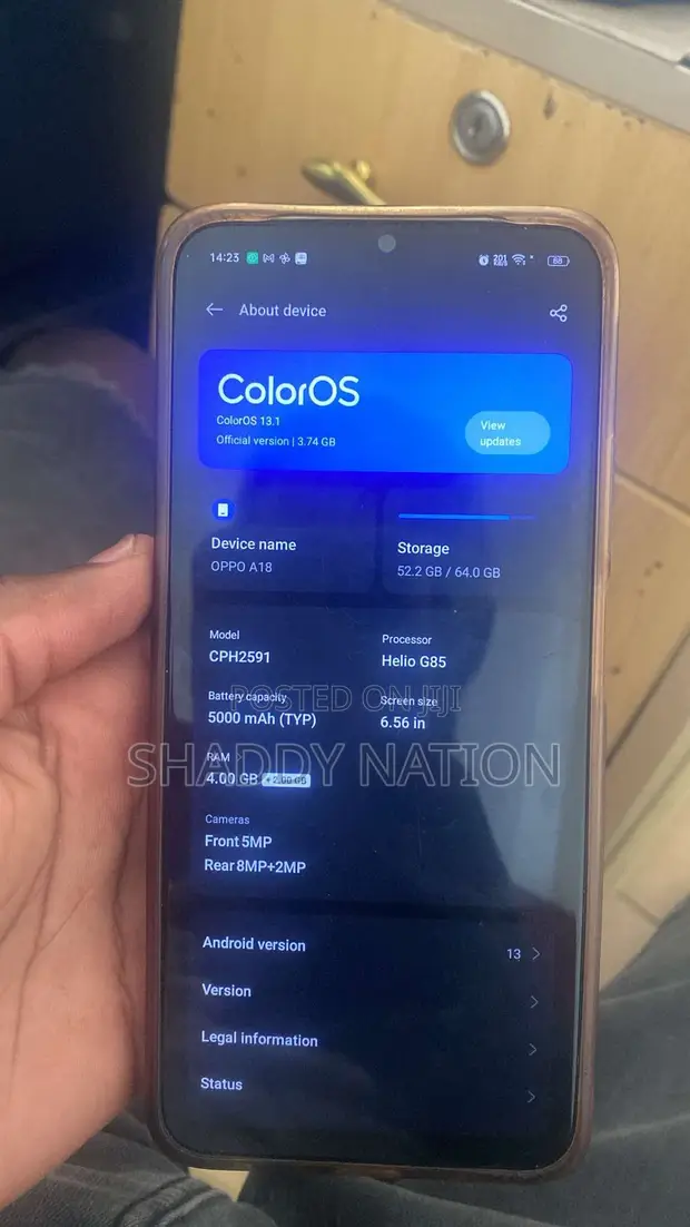 Oppo A18 64GB Blue - 1