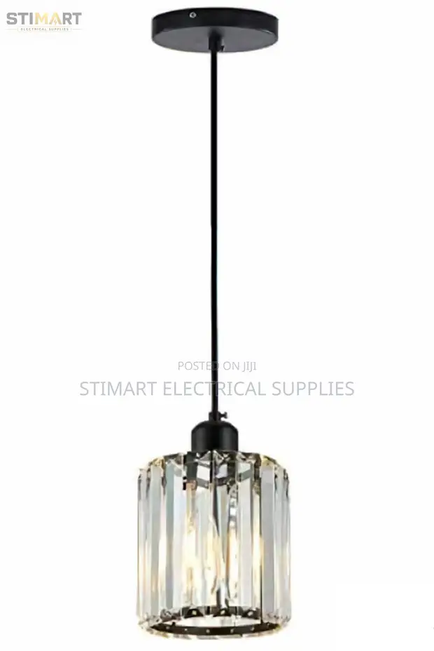 Modern Black Crystal Pendant Light - 1