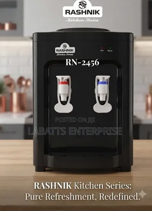 Dispenser ya Maji Nyeusi ya Moto na Baridi - Ya Mezani