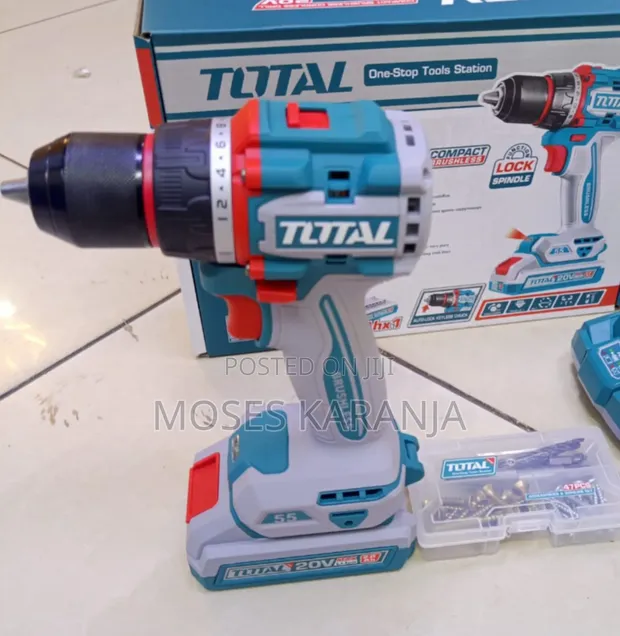 Total 20V Cordless Electric Drill Driver - 1