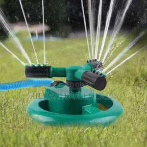 3-Arm Garden Sprinkler na Pembe 2 za Kunyunyuzia