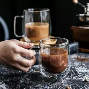250ml Double Wall Glass Mug