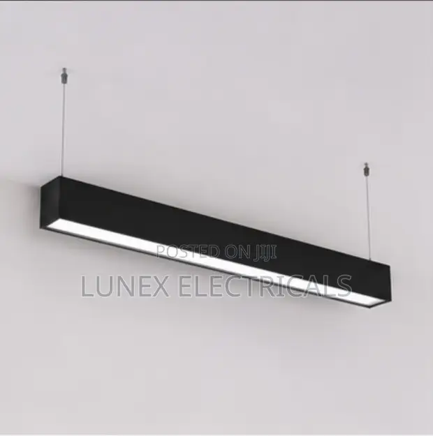 Mwanga wa Linear wa LED wa Aluminiam Mweusi wa 4ft - 1
