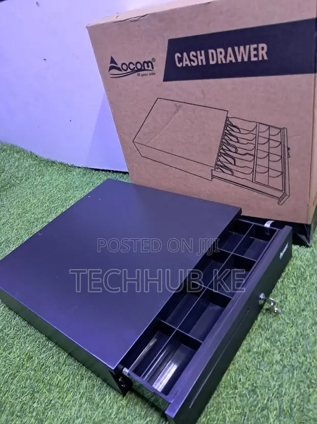 Brand New 5-Slot Cash Drawer Box with Metal Clips - 1