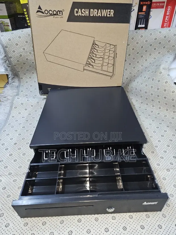 5-Tray Automatic POS Cash Drawer for Retail - 1