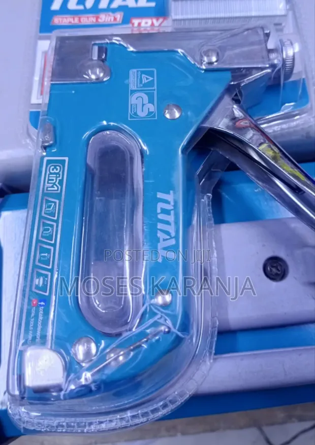 Total 3-in-1 Stapler Gun for Furniture & Crafts - 1