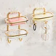 Luxury Double-Layer Wall Mounted Soap Holder - 1